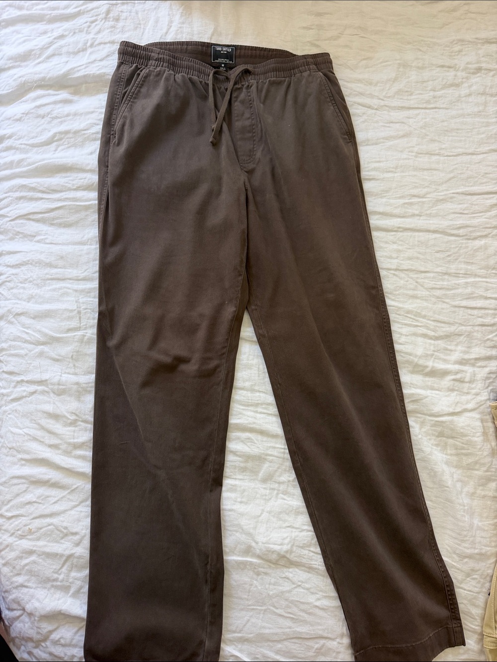 Todd Snyder Men's Dark Brown Drawstring Chinos
